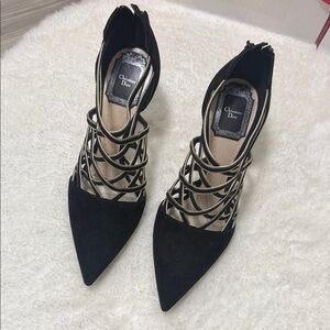 Dior Black and Gold Women's Heels